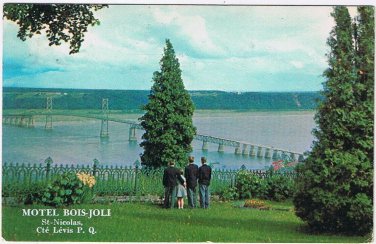 Postcard Motel Bois-Joli St Nicolas Cte Levis Quebec