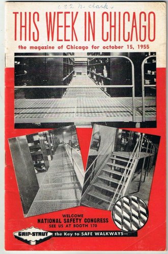 This Week In Chicago Magazine 1955 Restaurants Hotels Tourist Shows