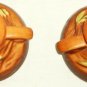 Roseville Pottery Candle Stick Holders (2) Freesia 1160.2