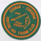 German Canadian Hunting & Fishing Club 1984 Sew On Patch 4 1/2" Diameter