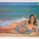Postcard Risque Sun Sand Surf Appeal To Sea Numph On Florida Coast Woman Bikini