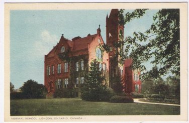 Postcard Normal School London Ontario PECO
