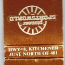 Kitchener Matchbook Cover Rafters Restaurant Pioneer Sportsworld