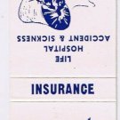Matchbook Cover Pioneer Mutual Life Insurance Fargo North Dakota
