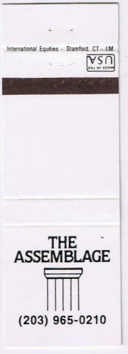 Matchbook Cover The Assemblage Connecticut