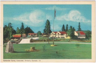 Postcard Callander Camp Callander Ontario