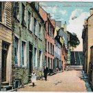 Postcard Champlain Street Quebec City Rue Champlain