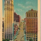 Postcard Woodward Avenue Detroit Michigan