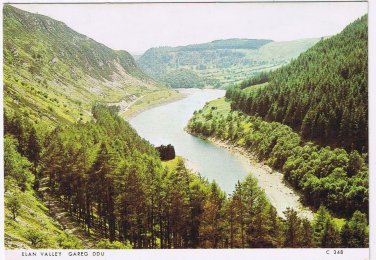 United Kingdom Wales Postcard Elan Valley Gareg Ddu