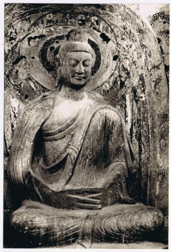 Postcard Buddha In Cave No. 148 Northern Wei Dynasty China