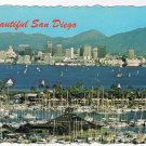 California Postcard San Diego Bay Small Boats Marinas