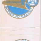 Matchbook Cover United Mutual Of Omaha 50th Anniversary