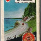 Ontario Road Map 1955-56 CAA Ontario Motor League