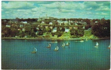 Halifax Nova Scotia Postcard Northwest Arm Sailing