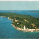 Ontario Postcard Tobermory Big Tub Harbour & Light Aerial View