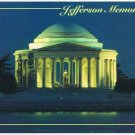 District Of Columbia DC Postcard Washington Jefferson Memorial Night