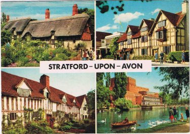 United Kingdom UK Postcard Stratford Upon Avon Shakespeare Birthplace Theatre