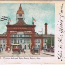 Postcard Welcome Arch & Union Depot Denver Colorado