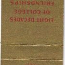 Matchbook Cover Pi Kappa Alpha Fraternity