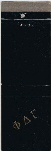Matchbook Cover Phi Delta Iota Fraternity