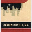 Matchbook Cover Hotel Garden City Long Island New York A Knott Hotel