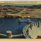 Nevada Postcard Boulder Dam Crest & Switchback Highway On Arizona Side