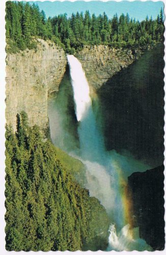 British Columbia BC Postcard Helmcken Falls Wells Gray Park