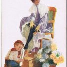 Comic Postcard Lady Shoeshine Shame To Take The Money Made in England