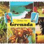 Grenada West Indies Caribbean Postcard Multi View Nutmeg Market Sunset