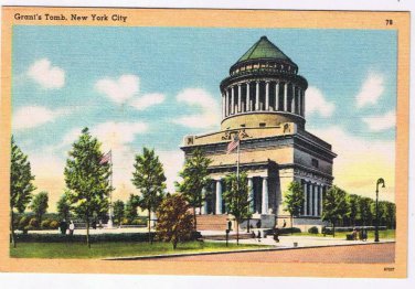 New York Postcard NYC Grant's Tomb Riverside Drive