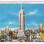 New York Postcard NYC Midtown Skyline Showing Empire State Building