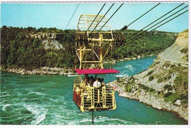 Ontario Postcard Niagara Falls Gorge Spanish Aerocar Over Whirlpool Rapids