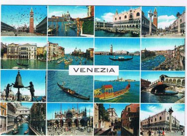 Italy Postcard Venice Multi View 12 Scenes