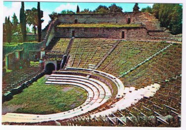 Italy Postcard Pompeii The Grand Theatre