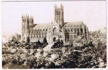 District Of Columbia DC Postcard RPPC Washington Cathedral Mount Saint Alban