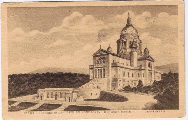 Postcard Oratoire Saint Joseph Oratory Mount Royal Montreal
