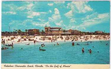 Postcard Fabulous Clearwater Beach Florida On The Gulf Of Mexico