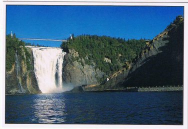 Quebec Postcard Montmorency Waterfall