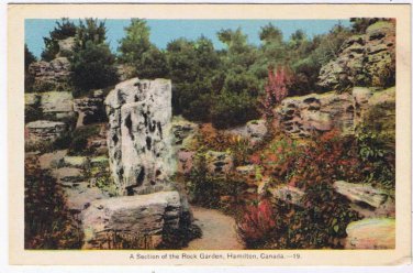 Ontario Postcard Hamilton Section Of Rock Garden