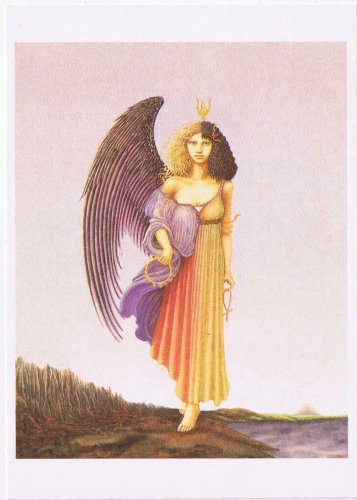 Art Postcard Libra Niki Broyles Astrology Sign