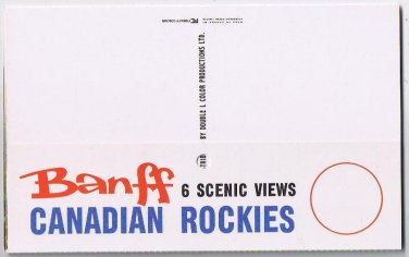 Alberta Postcard Strip Banff Canadian Rockies 6 Scenic Views