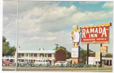 Texas Postcard Amarillo The Ramada Inn