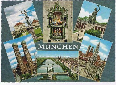 Germany Postcard Munich Munchen Multi View