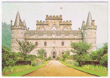 United Kingdom UK Postcard Scotland Argyll Inveraray Castle