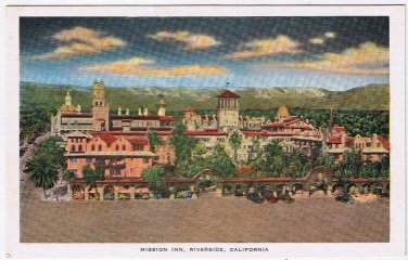 Postcard Mission Inn Riverside California