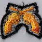 Pistols Gold On Black Arm Patch 2" x 2.25"