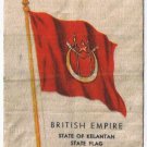 British Empire State Of Kelantan State Flag Kensitas Cigarettes Silk Trade Card