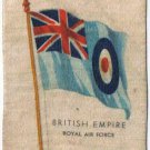 British Empire Royal Air Force Flag Kensitas Cigarettes Silk Trade Card