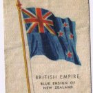 British Empire Blue Ensign New Zealand Flag Kensitas Cigarettes Silk Trade Card