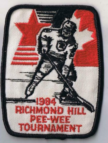 Vintage Sports Patch Canada Richmond Hill Pee Wee Tournament 1984